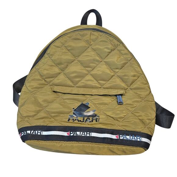 Pajar Canada Olive Green Quilted Backpack Casual Travel Minimalist Basic Outdoor - Picture 1 of 8